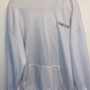 Playboy x Misguided printed one size dress hoodie